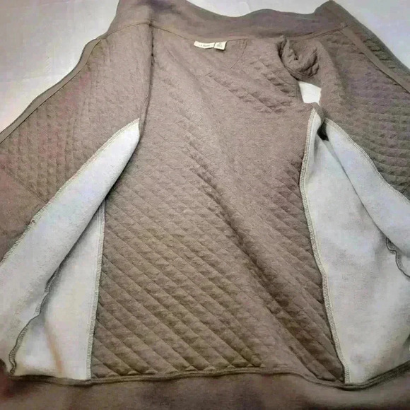 LL Bean Quilted Vest Womens XL Heathered Brown Equestrian Cowgirl Westerncore - Picture 12 of 16